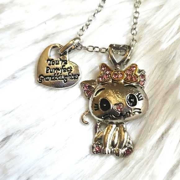 Cat Pendant Necklace You're Purr-fect Granddaughter - Picture 4 of 6